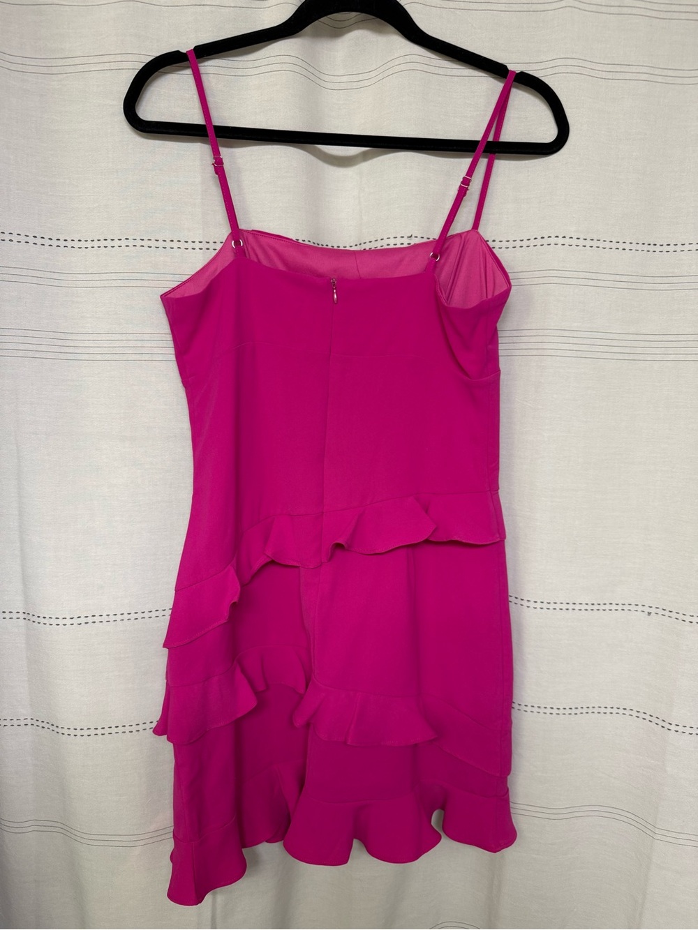 TCEC Fuchsia Pink Ruffled Mini Dress - Picture 2 of 3